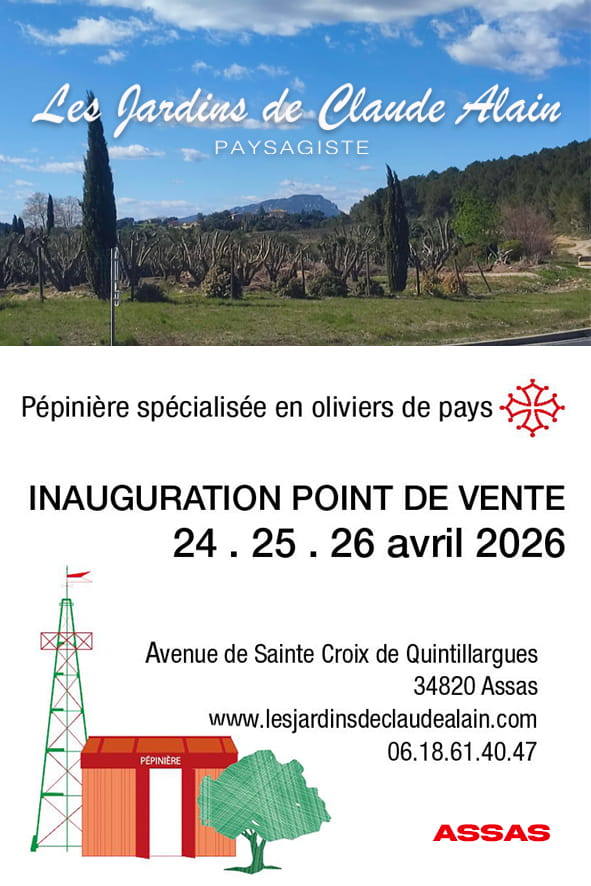 Événement les jardins de claude alain Assas